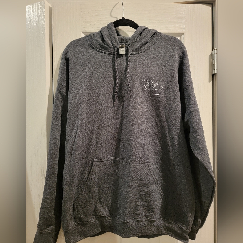 New Hoody Adult Long sleeve , "self-care"- phrase, Size LRG NWOT.